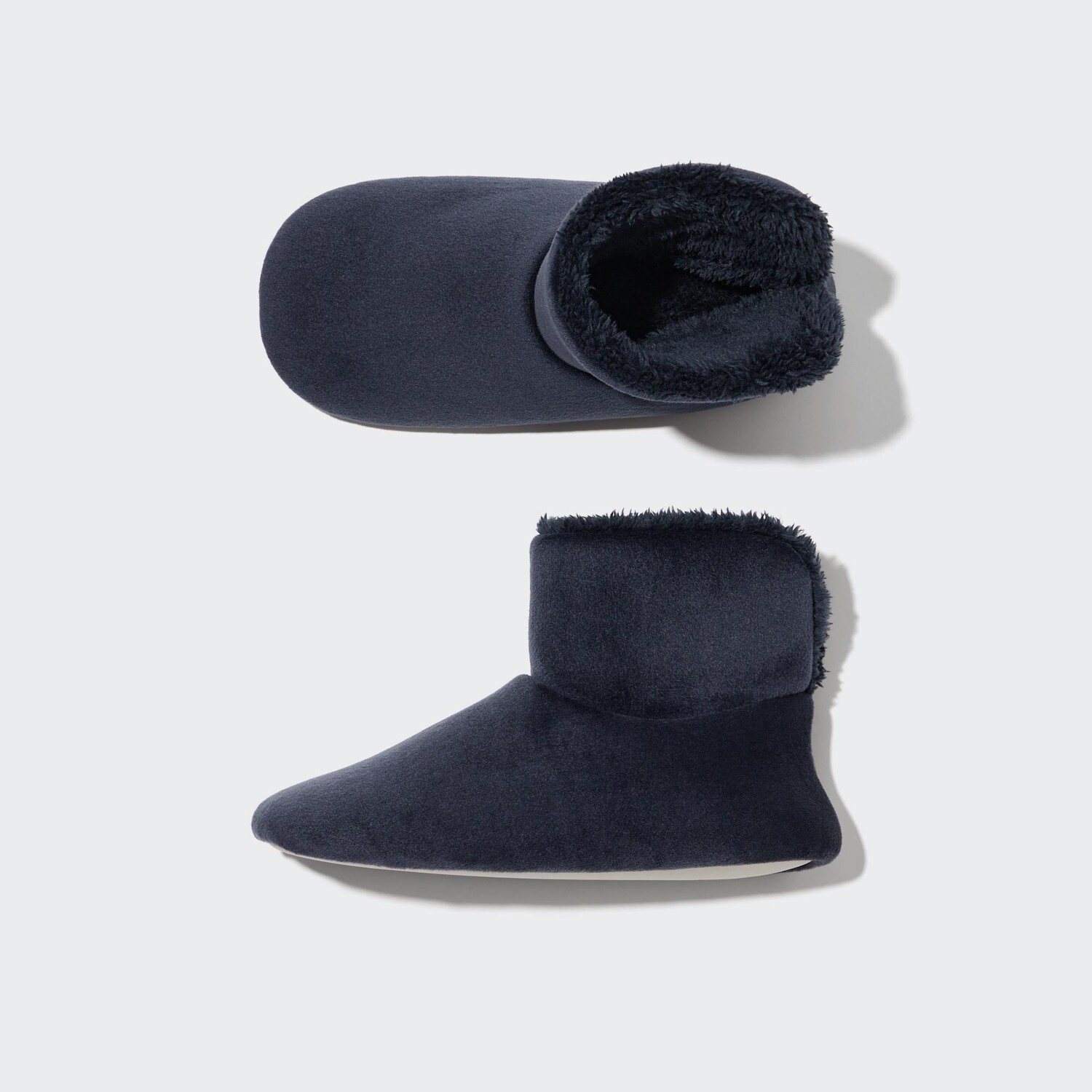 

Флисовые тапочки Uniqlo, темно-синий