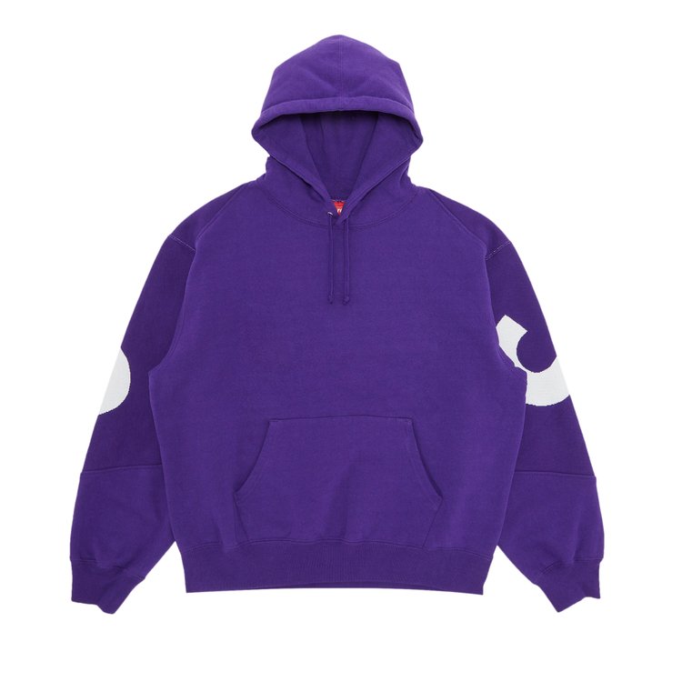 Толстовка Supreme Big Logo Jacquard Hooded 'Purple', фиолетовый толстовка supreme shattered logo crewneck purple фиолетовый