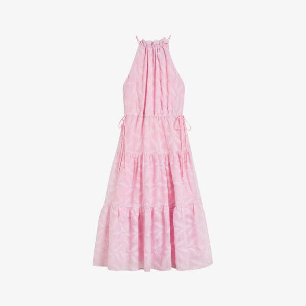 

Тканое платье миди Miarose с цветочной вышивкой Ted Baker, сиреневый, Фиолетовый