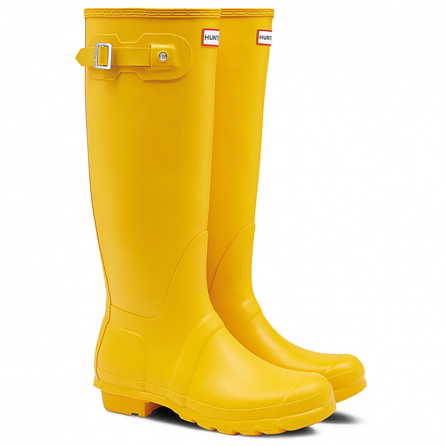 Резиновые сапоги Hunter Boots Women's Original Tall, желтый цена и фото