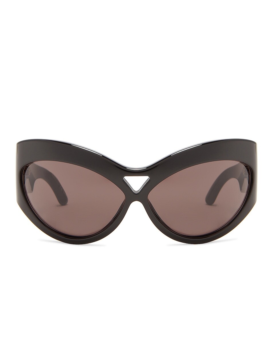 

Солнцезащитные очки Saint Laurent Butterfly, черный