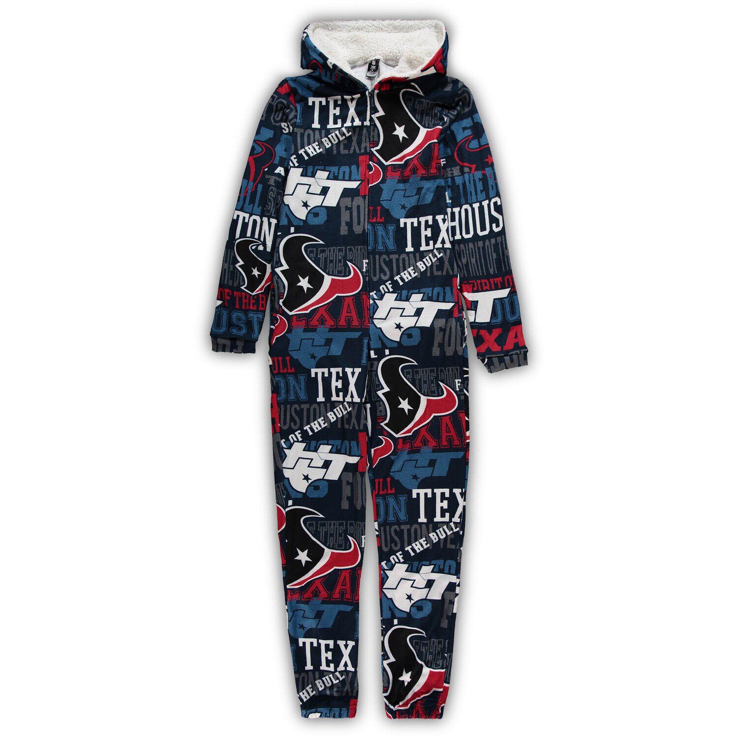

Женский спортивный костюм темно-синего цвета Houston Texans Ensemble из микрофлиса Union с молнией во всю длину