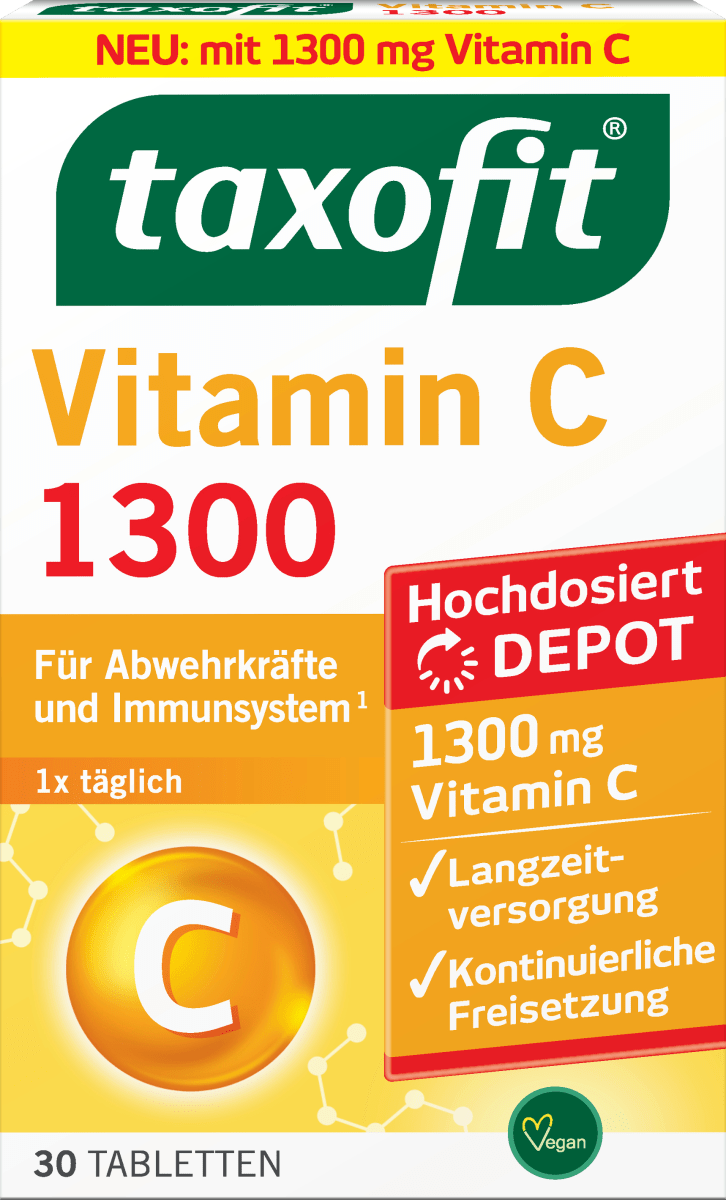 Витамин С 1300 таблеток 30 шт. по 56,9 г. taxofit