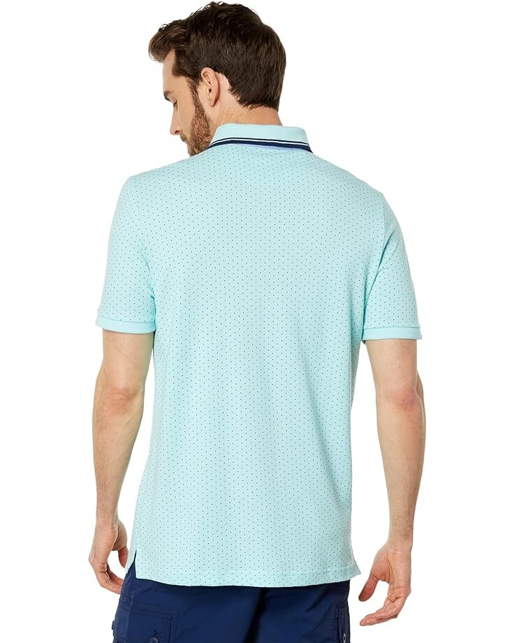 

Поло U.S. POLO ASSN. Short Sleeve Pindot Polo, цвет Easy Turquoise