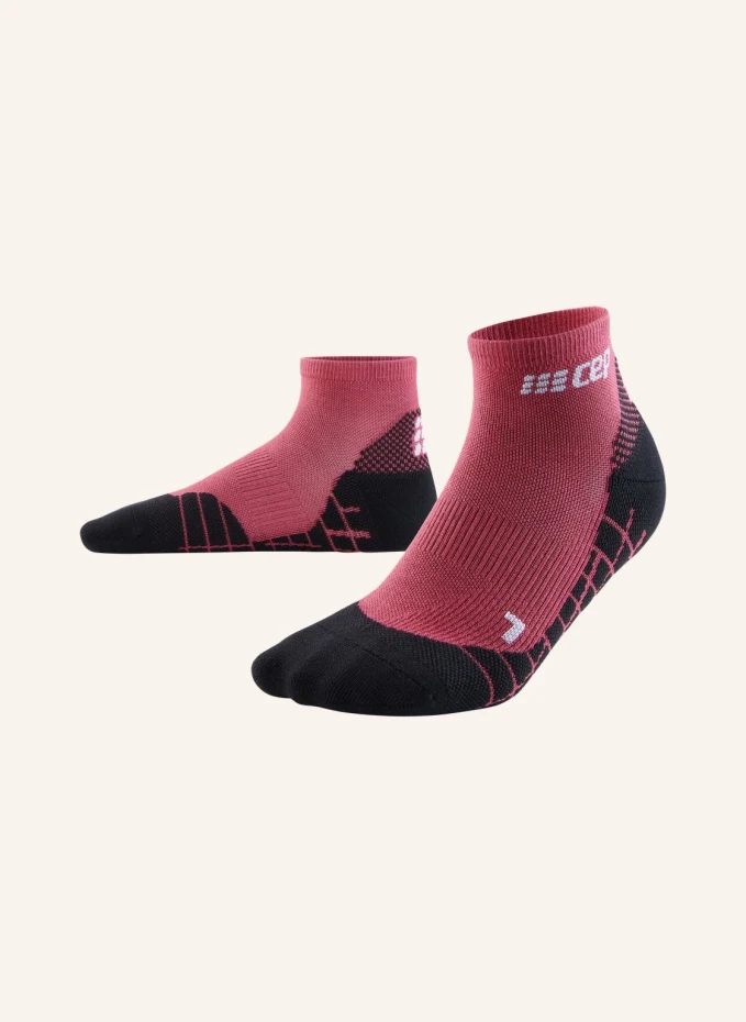 Трекинговые носки light merino low cut с компрессией Cep, розовый