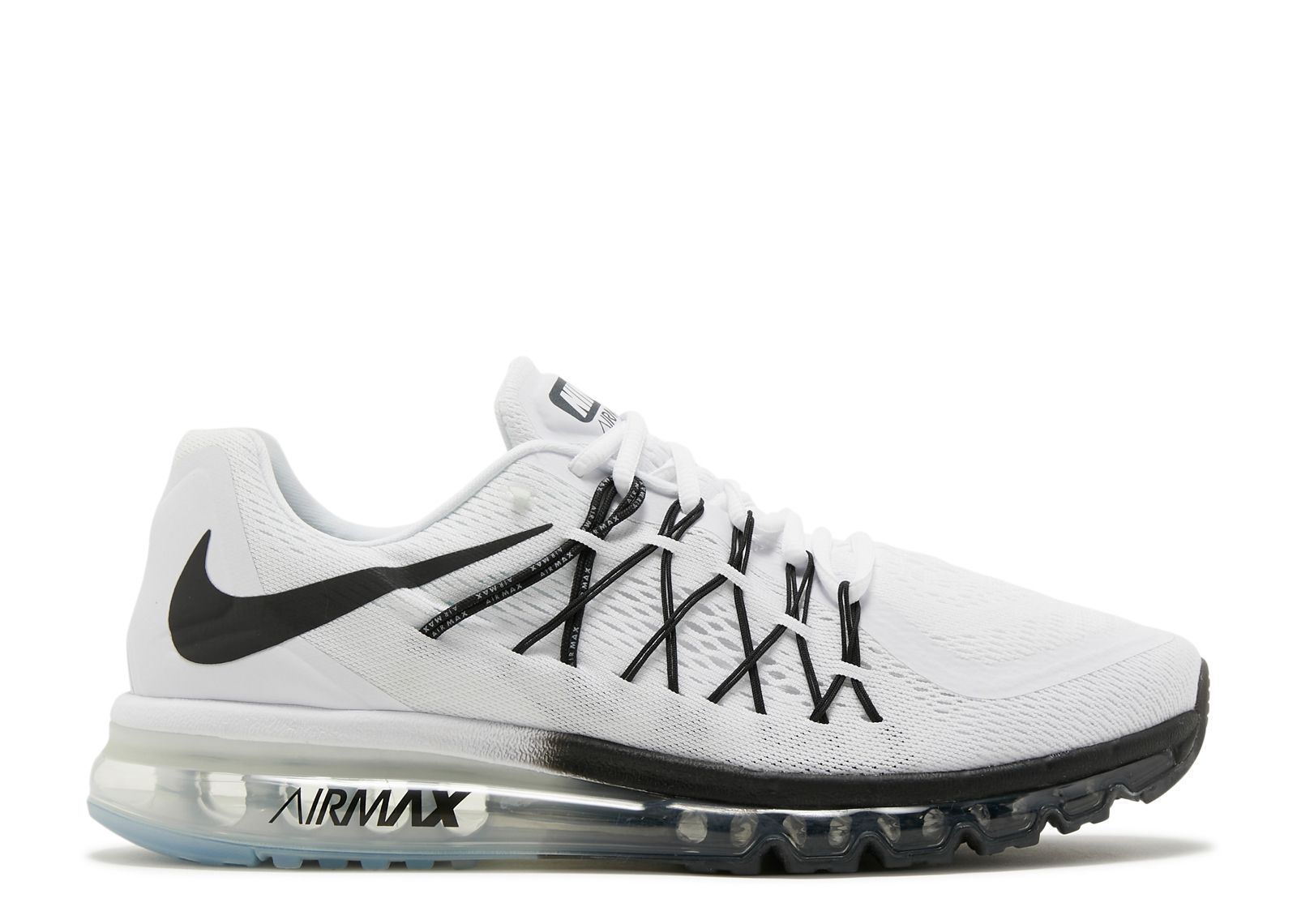 

Кроссовки Nike Air Max 2015 'White Black', белый, Белый;серый