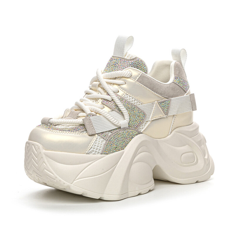 

Кроссовки Shoe cabinet floral language Chunky Sneakers Women's Low-top, черный