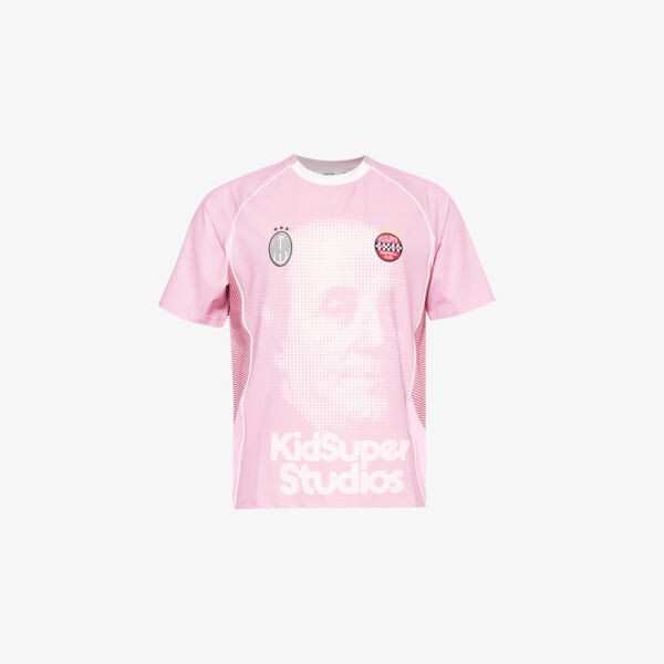 

Футболка футбольная Trapstar x kidsuper тканая Trapstar, розовый