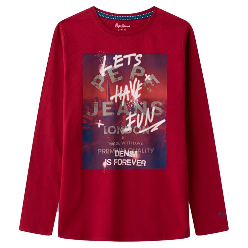 

Футболка с длинным рукавом Pepe Jeans Arnold, красный