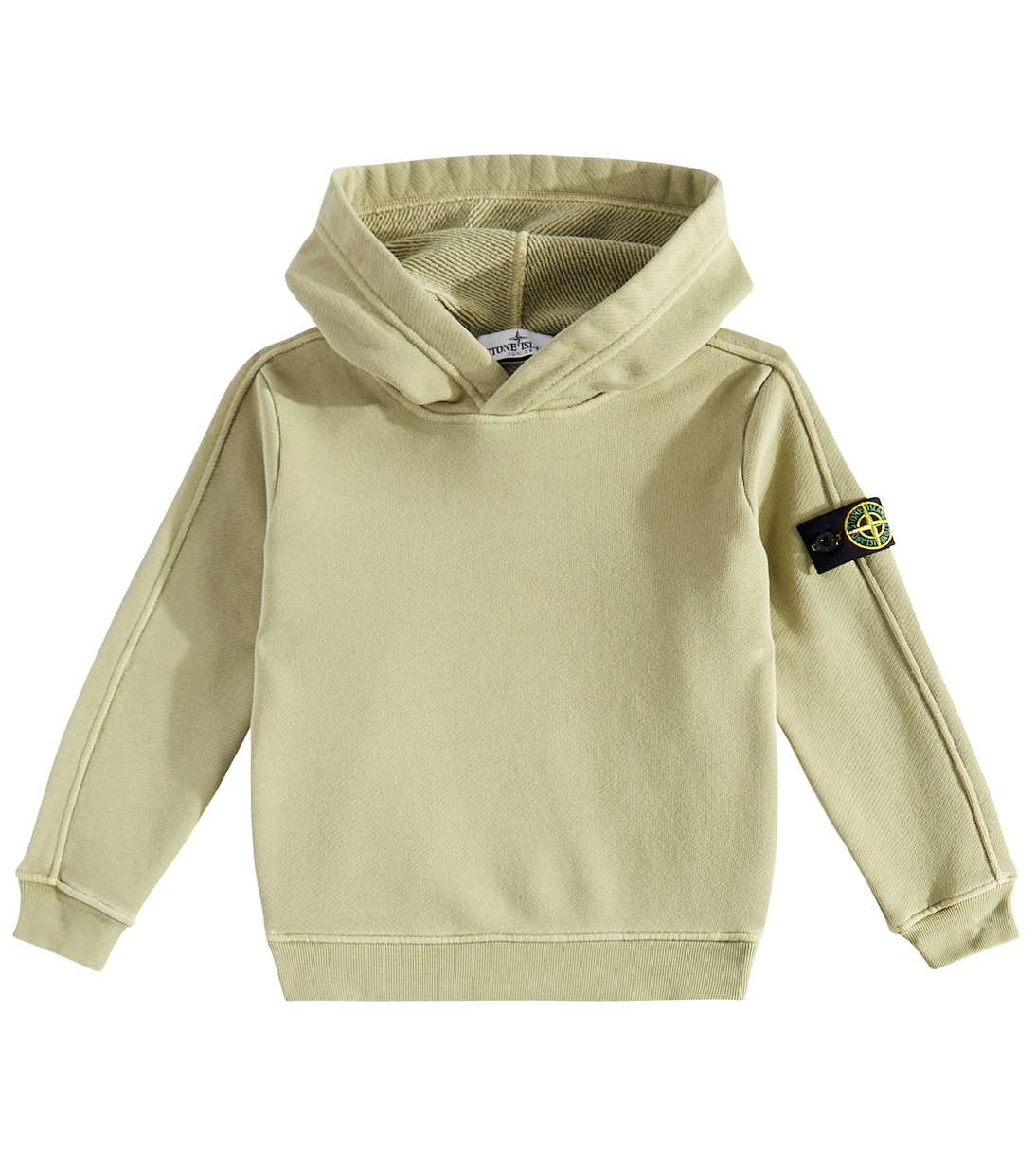 

Худи Compass из хлопкового джерси Stone Island Junior, зеленый