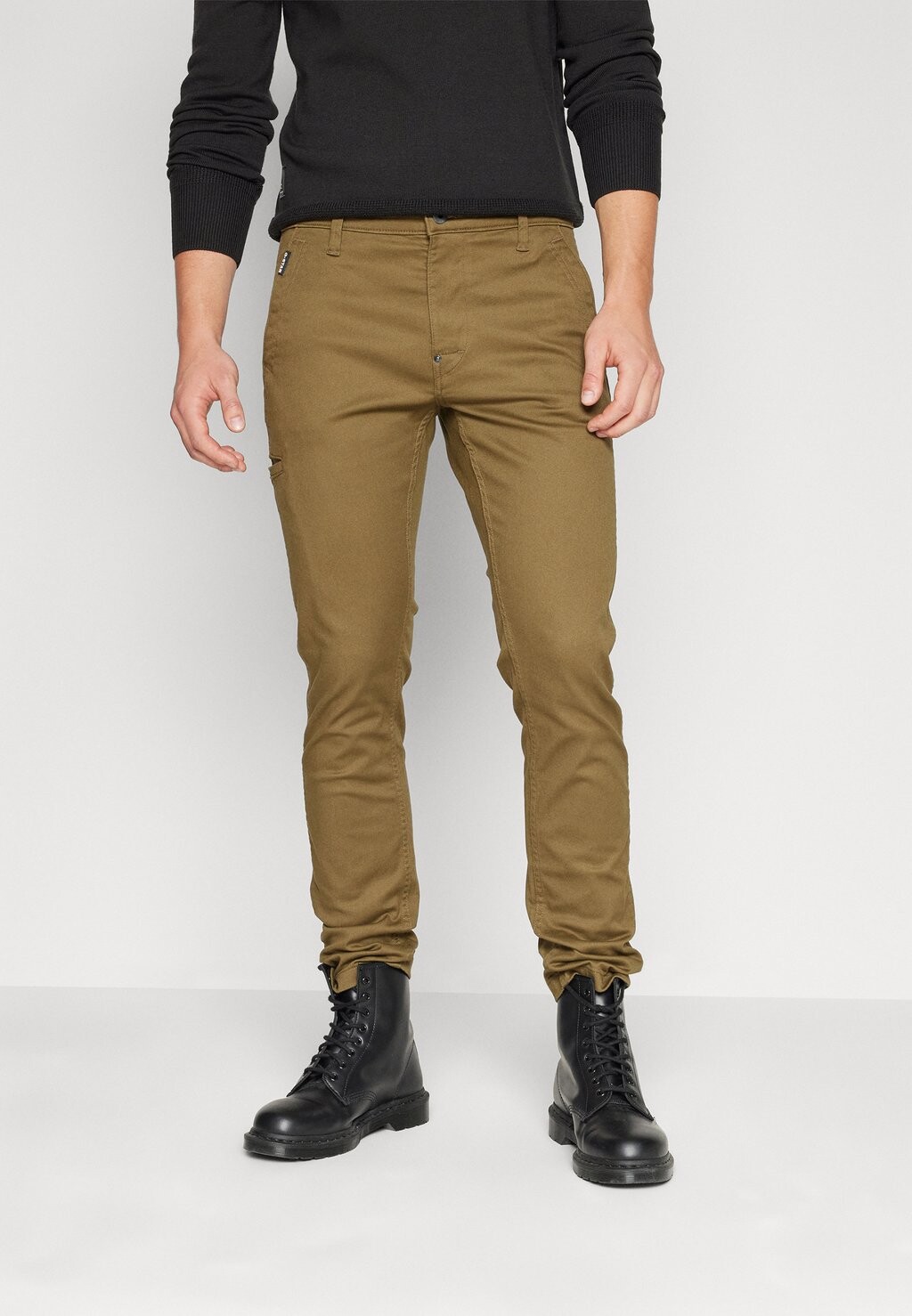 

Чинос SKINNY G-Star, цвет dark olive