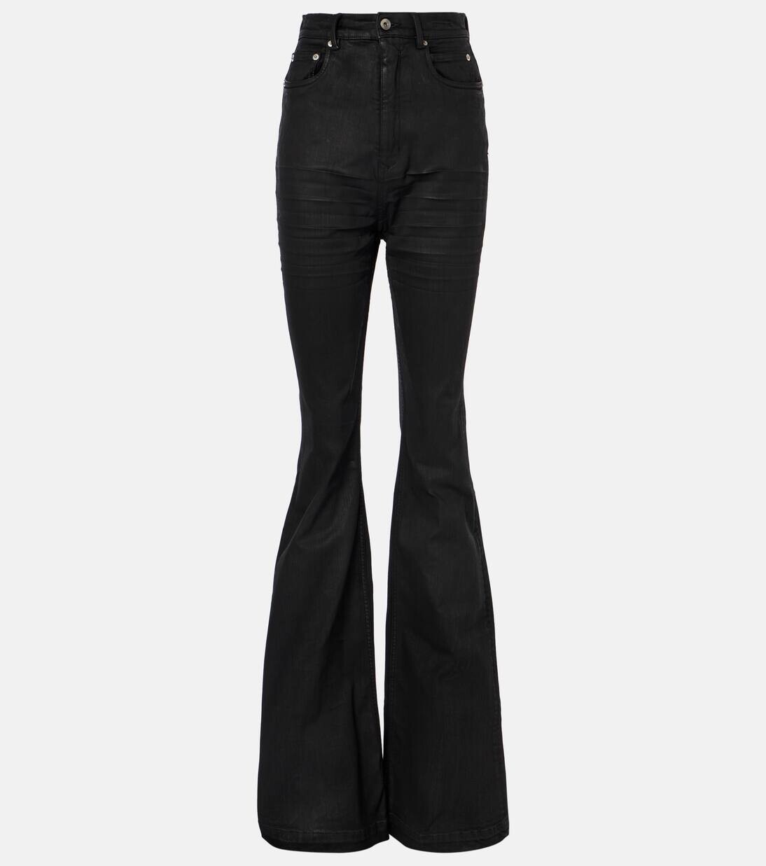 

Джинсы DRKSHDW Bolan bootcut Rick Owens, цвет black wax