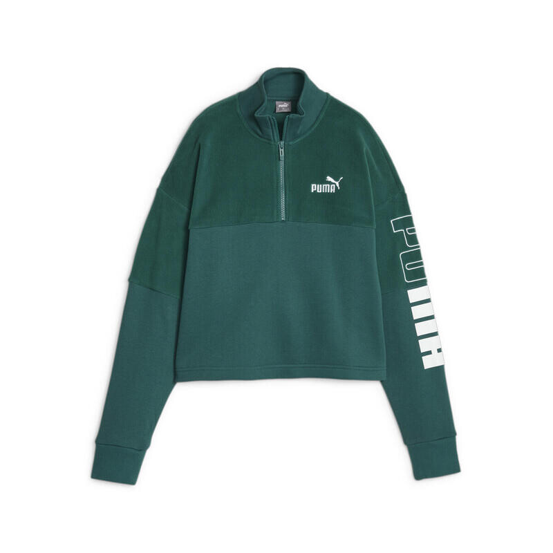

Толстовка PUMA POWER Colorblock Женская PUMA Малахитовый Зеленый
