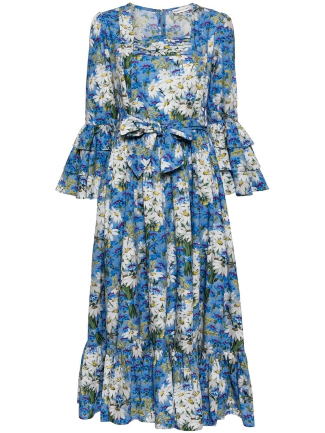 

Batsheva платье миди Waverly из коллаборации с Laura Ashley, синий