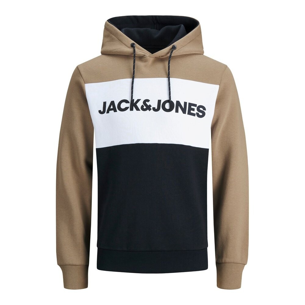 

Толстовка Jack & Jones Hooded Logo, коричневый