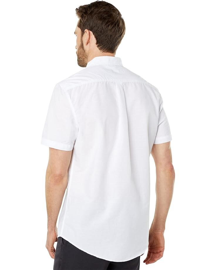 

Рубашка U.S. POLO ASSN. Short Sleeve Solid Eoe Slub Woven Shirt, цвет Optic White