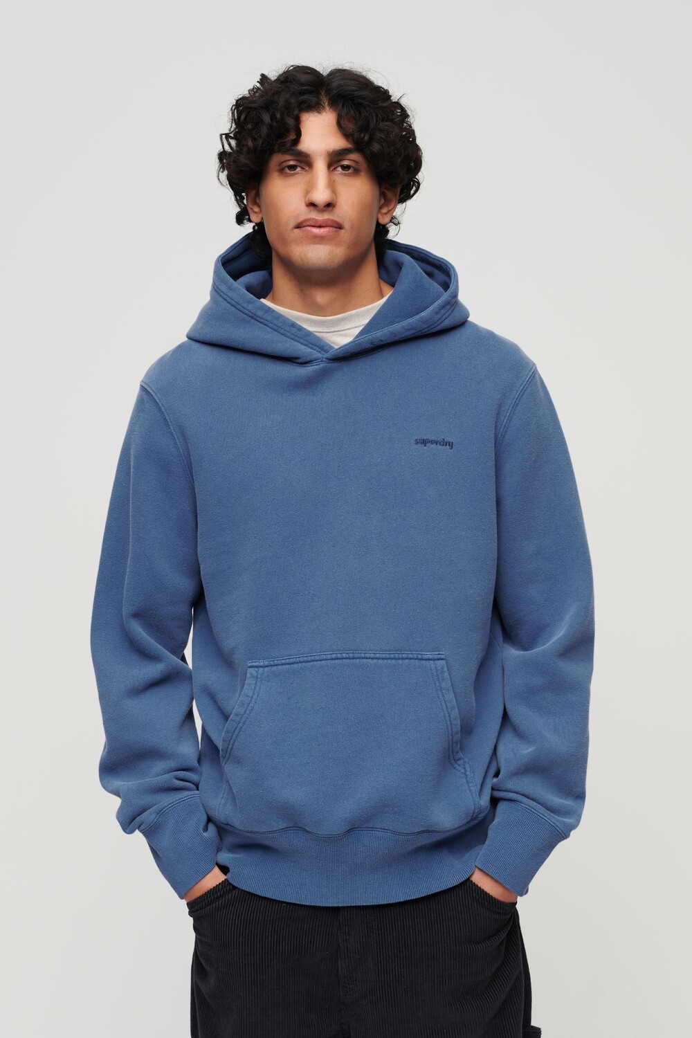 

Толстовка стираная Vintage Mark Superdry, синий