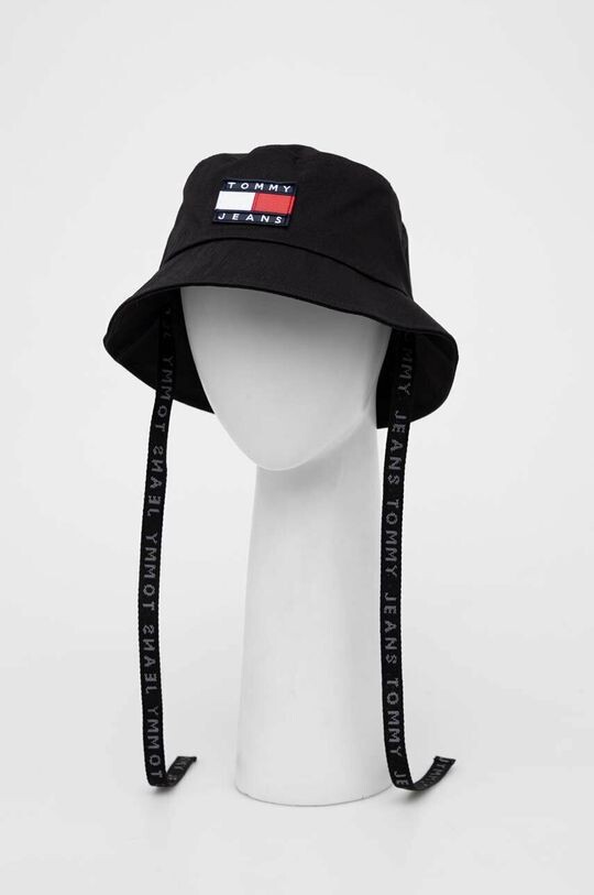 

Хлопковая шляпа Tommy Jeans, черный