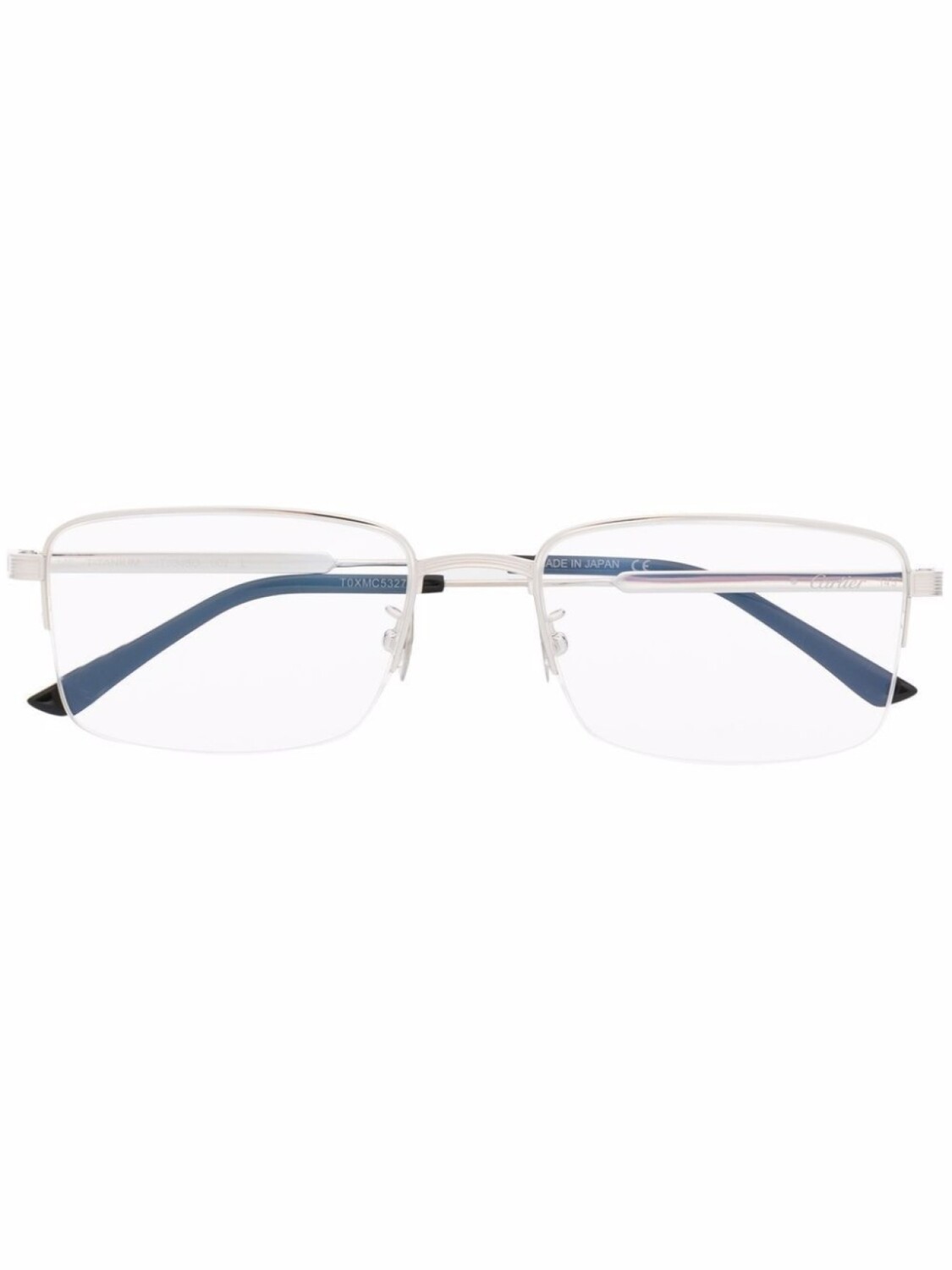 

Cartier Eyewear очки в прямоугольной оправе, серебристый