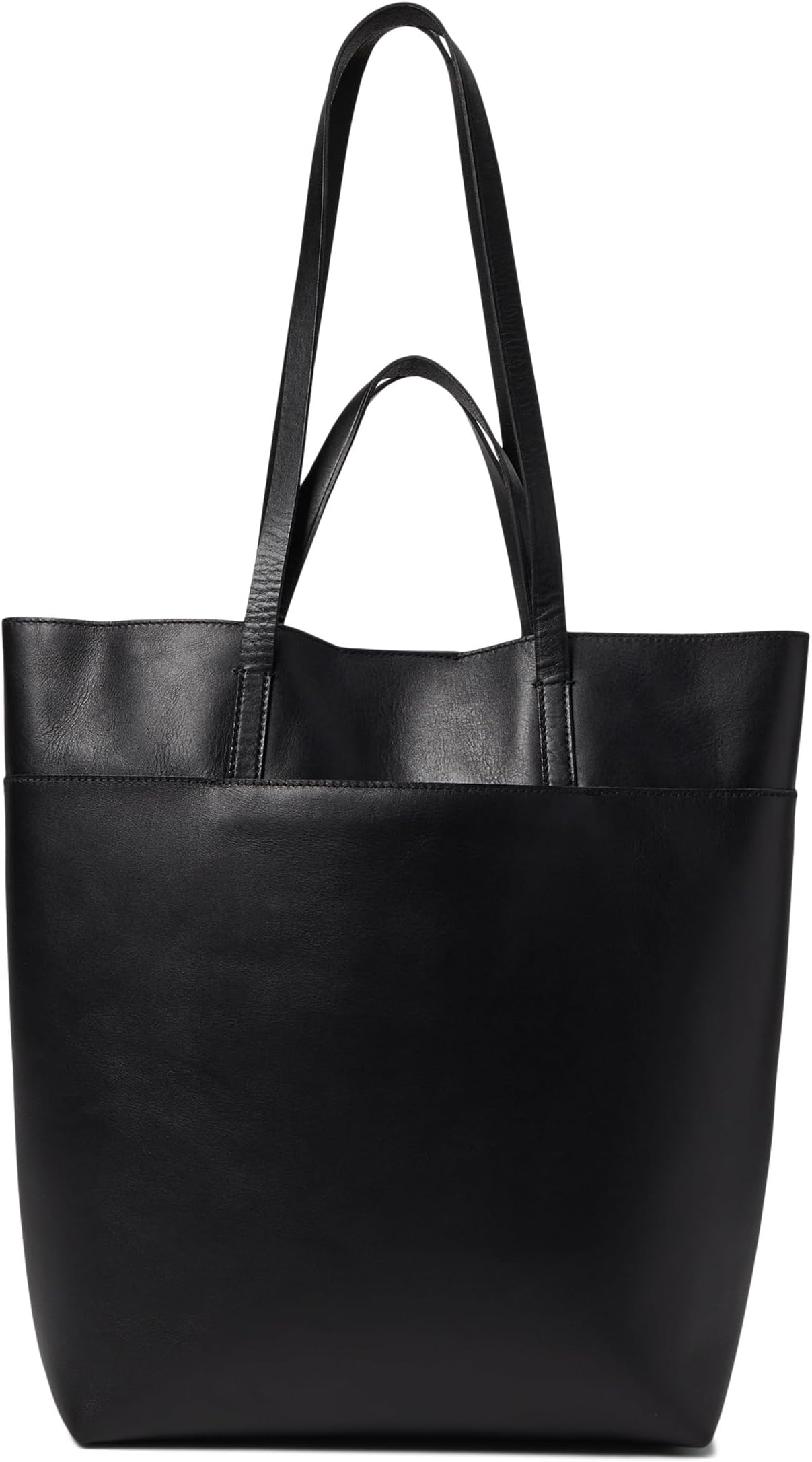 Незаменимая кожаная сумка-тоут Madewell, цвет True Black