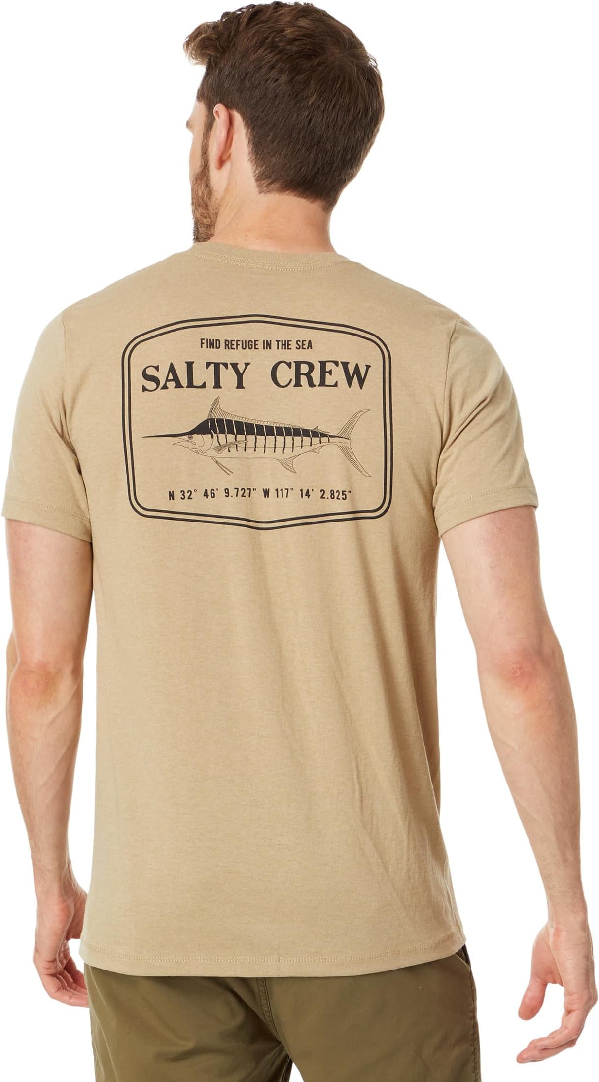 

Футболка Stealth с короткими рукавами Salty Crew, цвет Khaki Heather