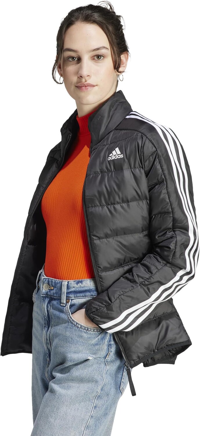 

Легкий пуховик с 3 полосками Essentials adidas, черный