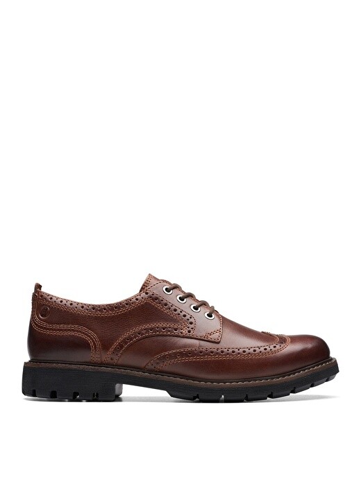 

Коричневые мужские кожаные классические туфли Clarks, Коричневый