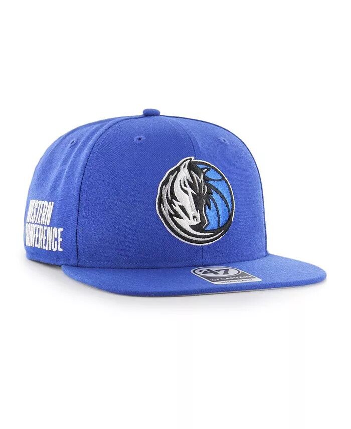 

Мужская синяя кепка Dallas Mavericks Sure Shot Captain Snapback '47 Brand, синий