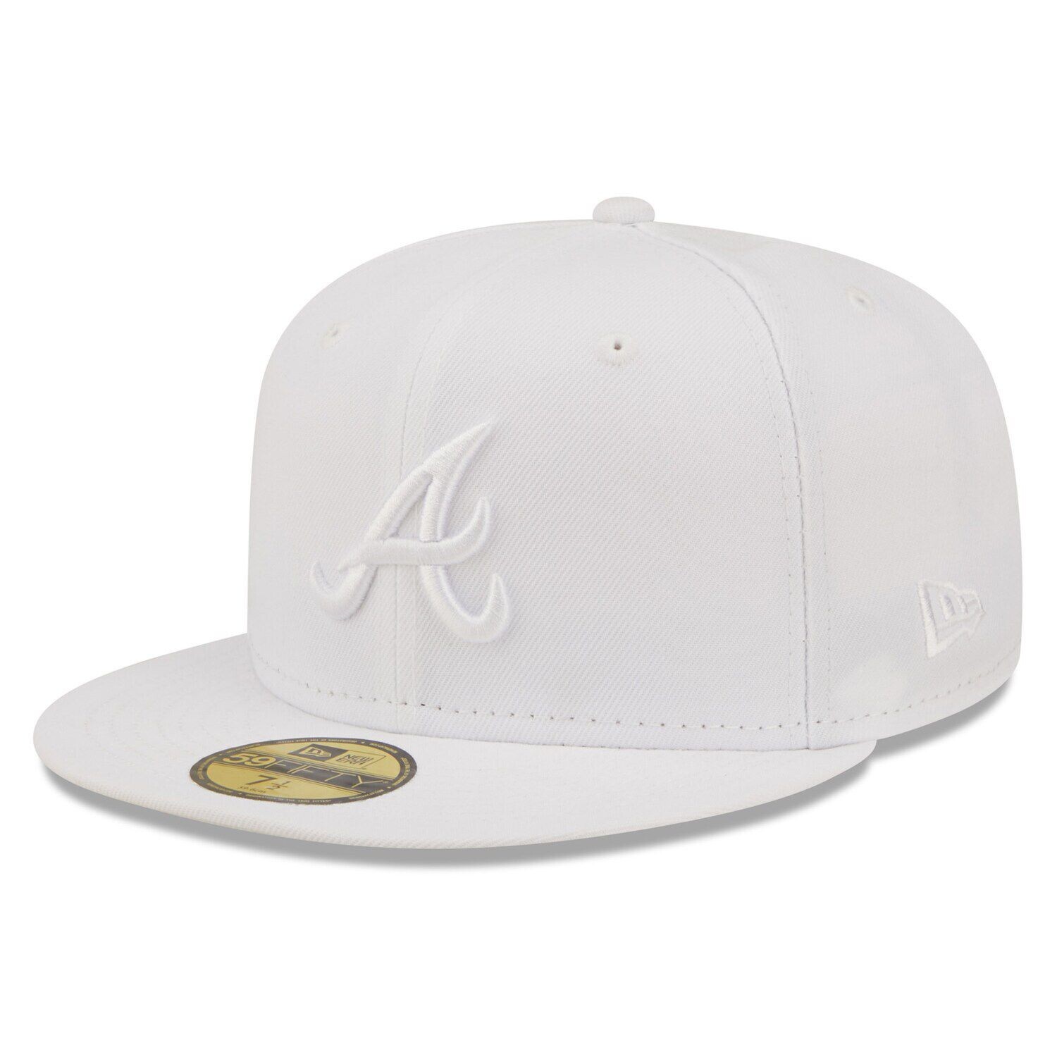 

Мужская приталенная шляпа New Era Atlanta Braves White on White 59FIFTY
