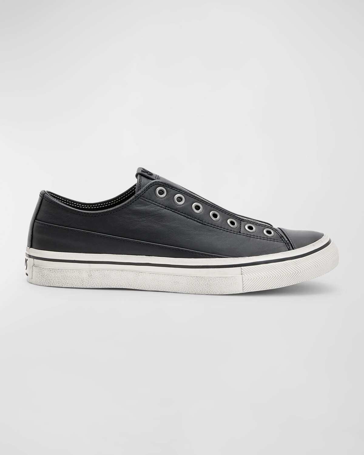 

Мужские низкие кожаные туфли без шнурков Vulc John Varvatos, цвет Black