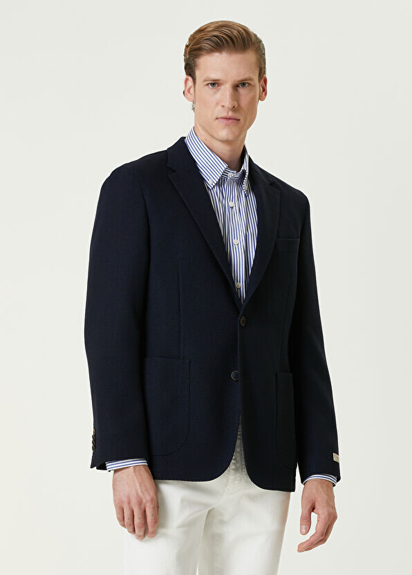 

Куртка Drop 7 из шерстяного джерси Beymen Collection, синий