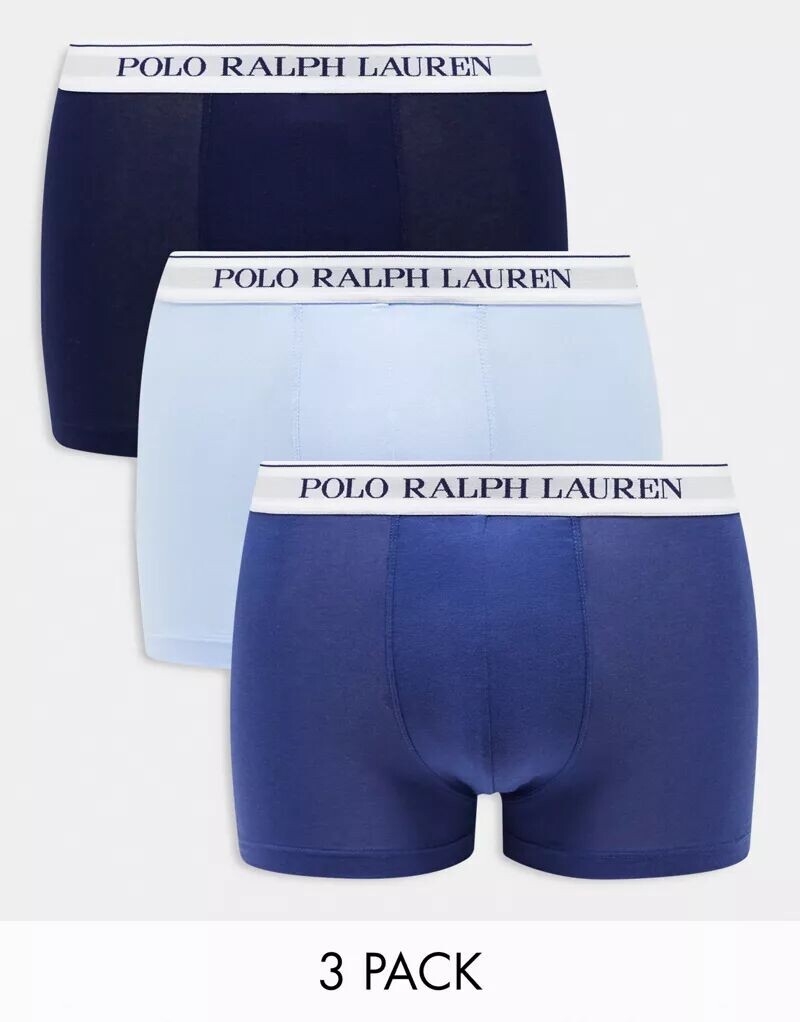 

Набор из трех серых плавок Polo Ralph Lauren с поясом с логотипом