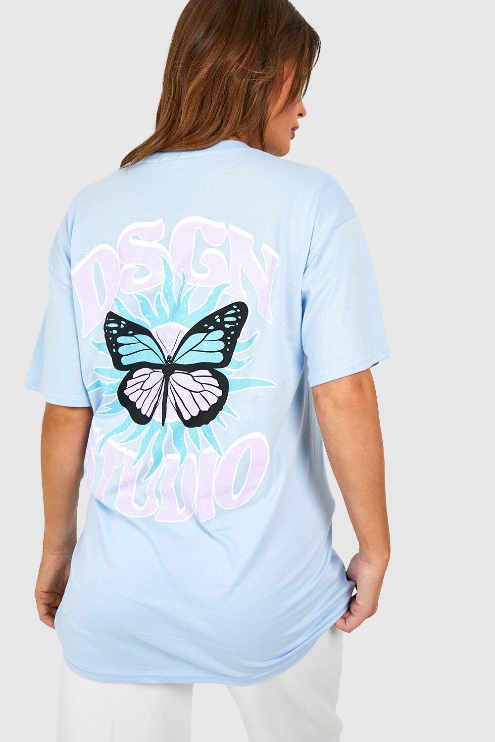 

Футболка для материнства dsgn studio celestial butterfly Boohoo, синий