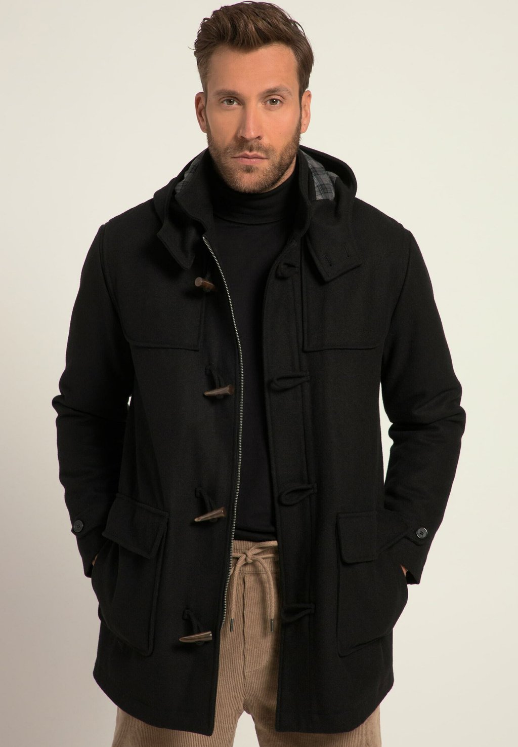 Классическое пальто JP1880, черный