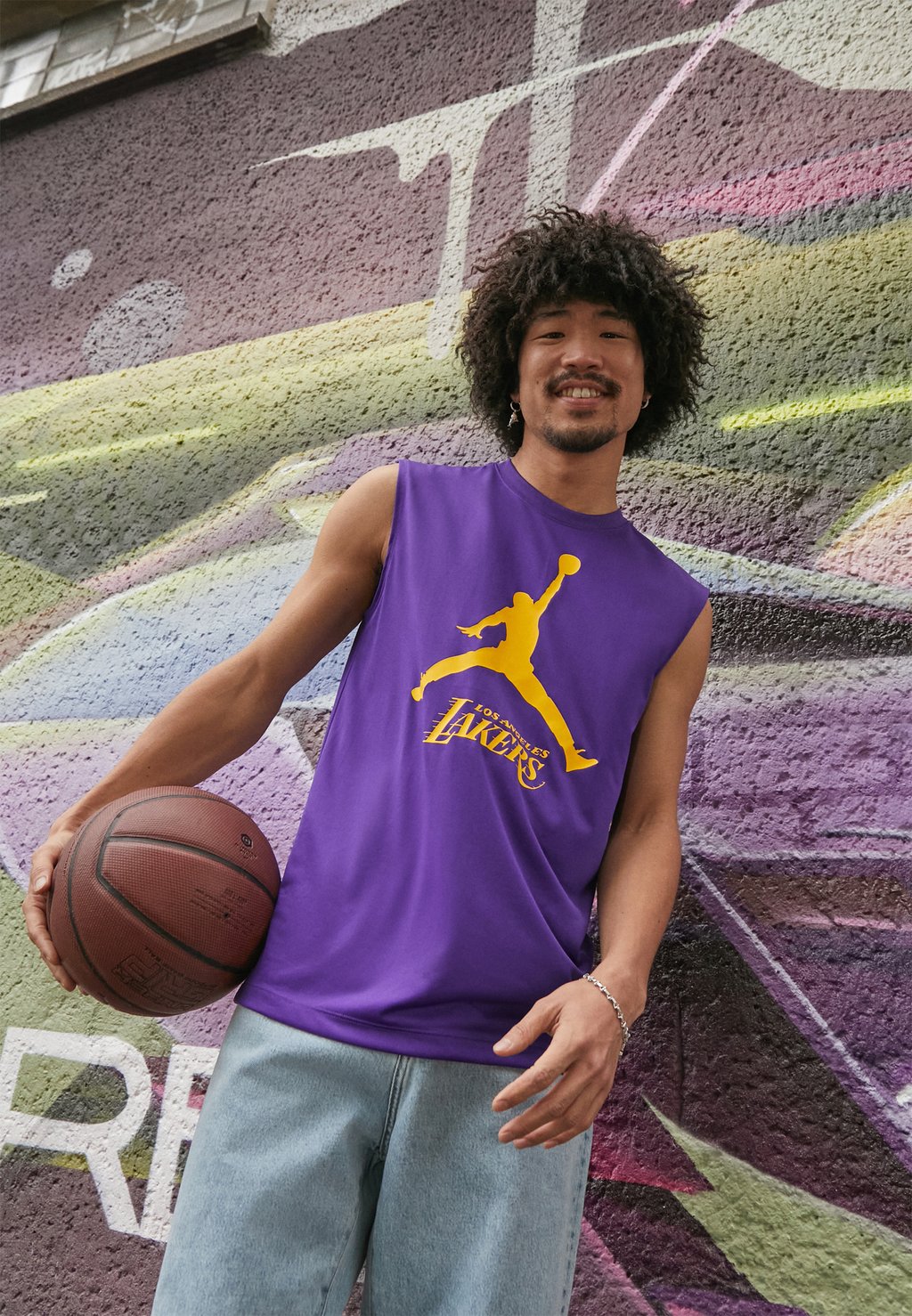 цена Топ Nba Los Angeles Lakers Tank Nike, цвет field purple