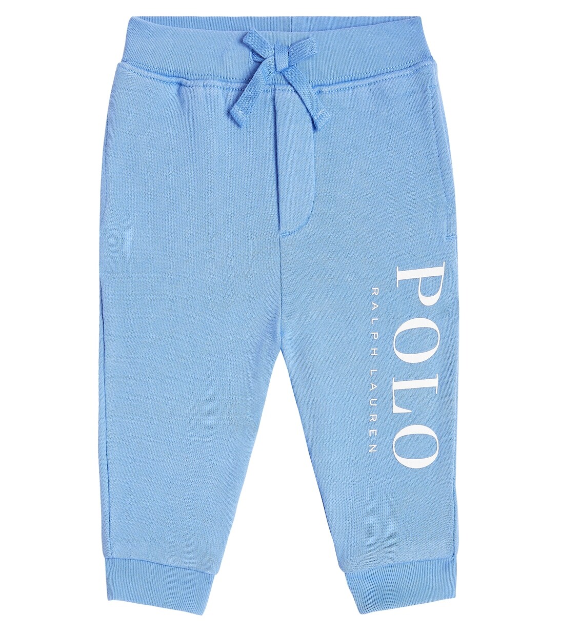 

Спортивные брюки из смесового хлопка с логотипом Baby Polo Ralph Lauren, синий