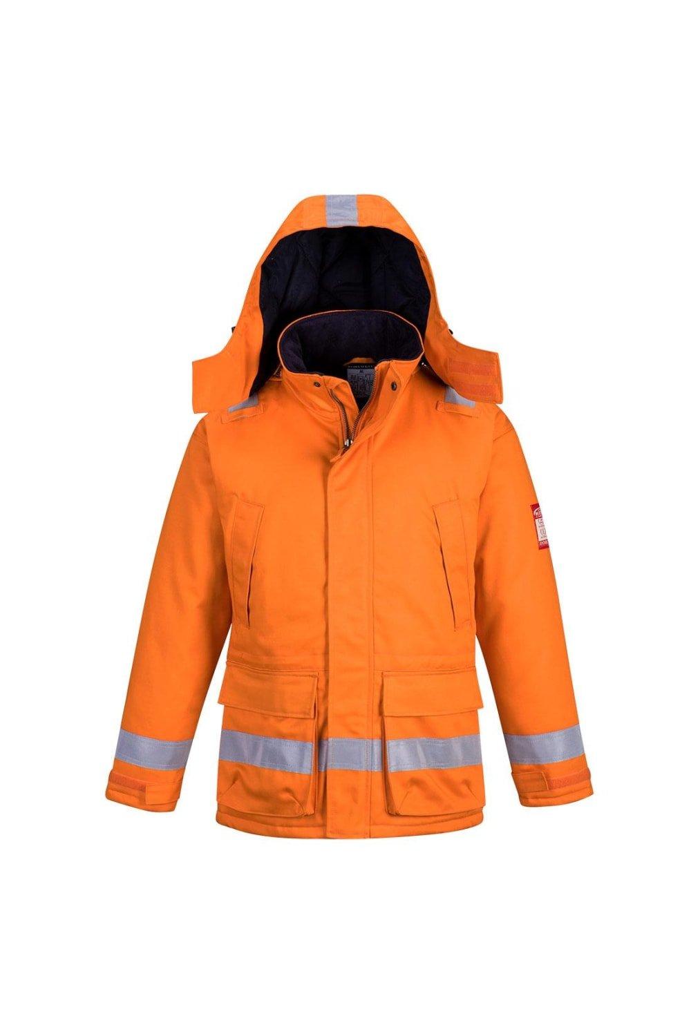 Огнестойкая антистатическая зимняя стеганая куртка Portwest, оранжевый пластиковый поликарбонатный 3d принтер 1 75 мм 1 кг прозрачные материалы 10 м 100 г образец