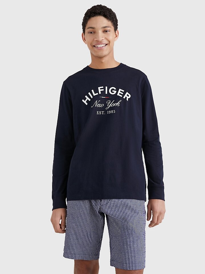 

Футболка с длинными рукавами и логотипом Hilfiger NYC Tommy Hilfiger