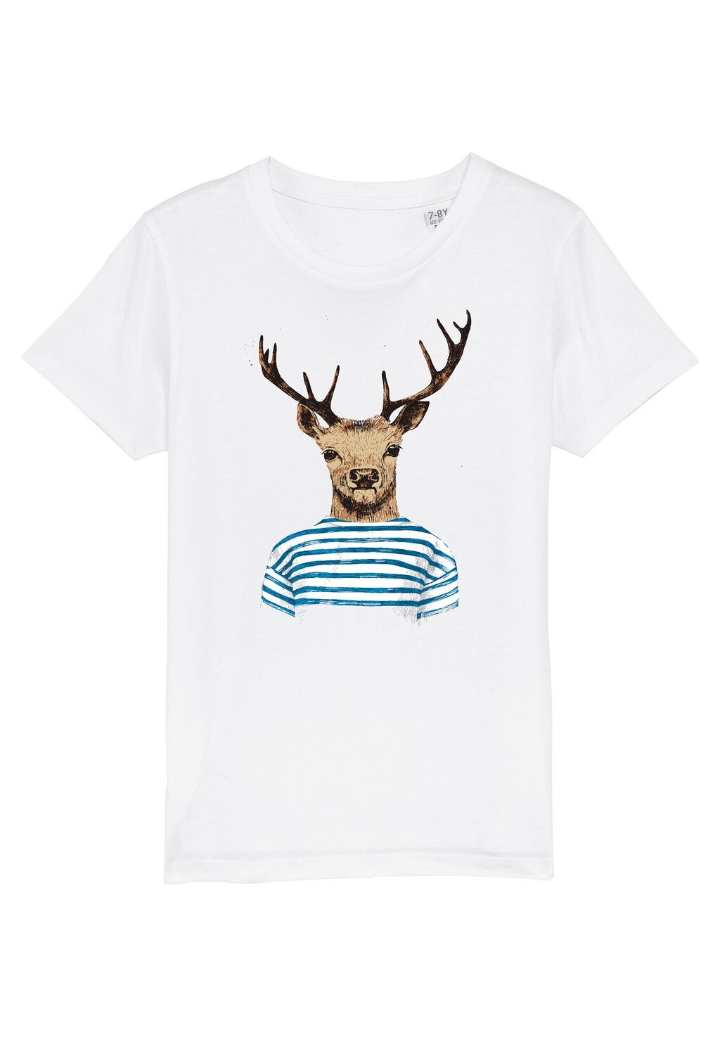 

Футболка с принтом HIRSCH Watapparel, цвет white