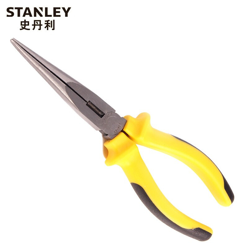 Stanley STANLEY острогубцы с острыми концами, 8 дюймов, двухцветная ручка, острогубцы промышленного класса, многофункциональные плоскогубцы из нержавеющей стали с наконечником 84-403-23