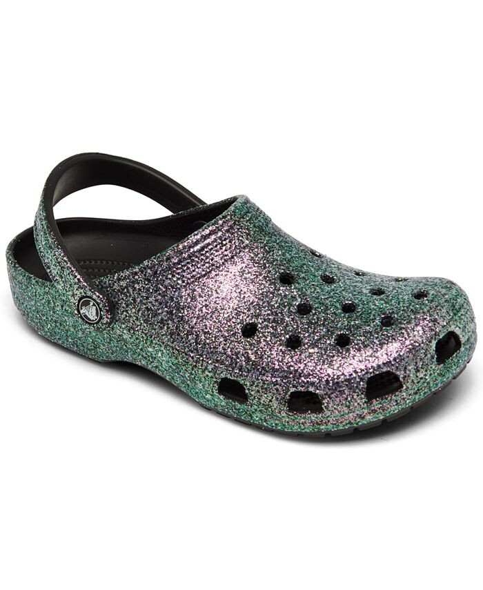 

Женские классические блестящие сабо от Finish Line Crocs, серый