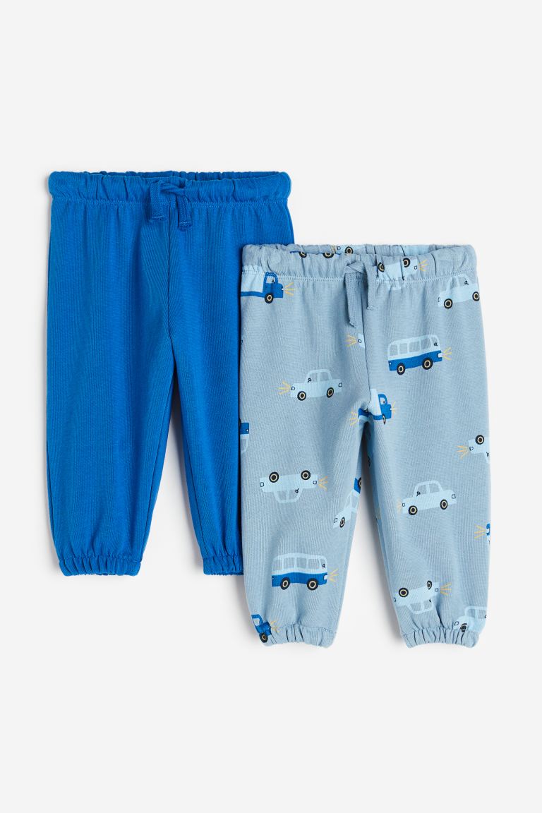 2-х хлопковые брюки-джоггеры H&M