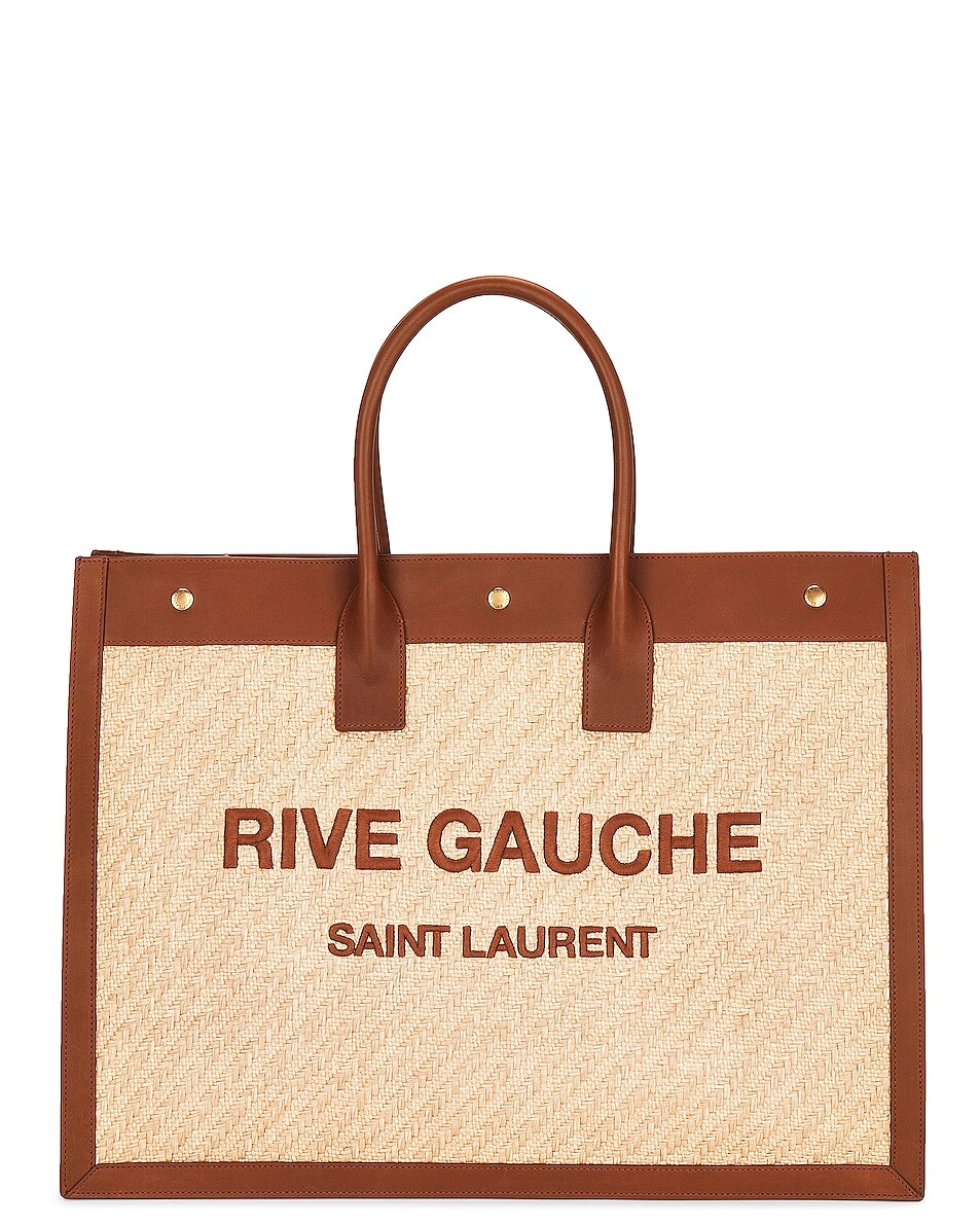 

Сумка-тоут Saint Laurent Rive Gauche, цвет Natural Sand & Brick