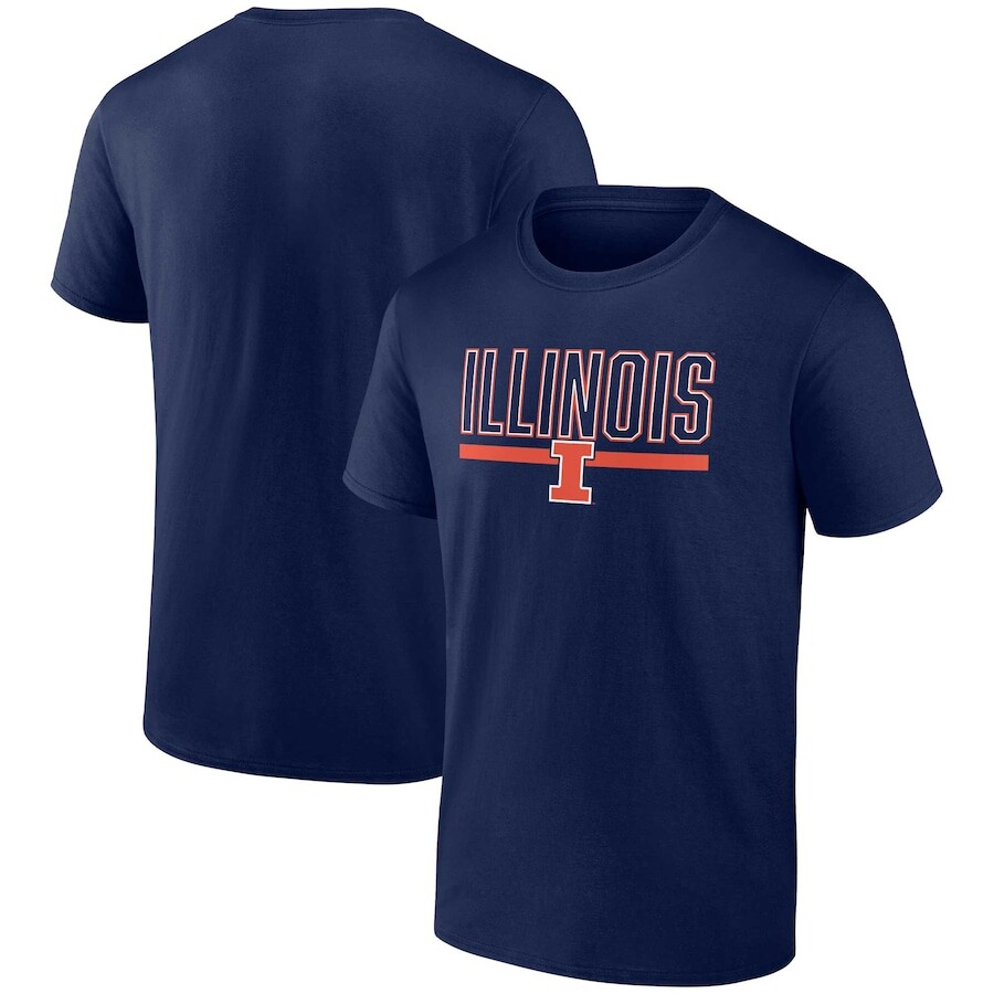

Футболка с коротким рукавом Profile Illinois Fighting Illini, нави