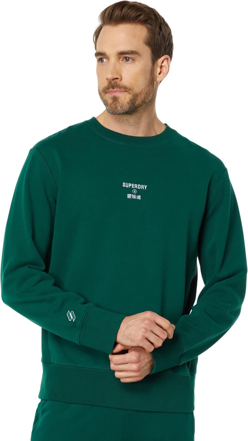 

Свитер Code CL Crew Superdry, цвет Mid Pine