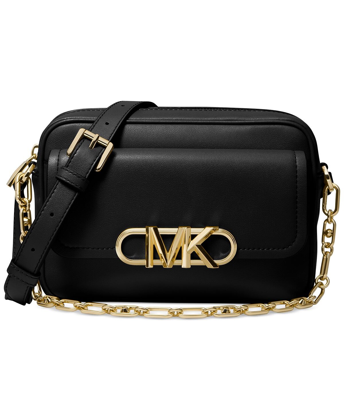 

Кожаное плечо Parker с цепочкой и камерой через плечо Michael Kors, черный