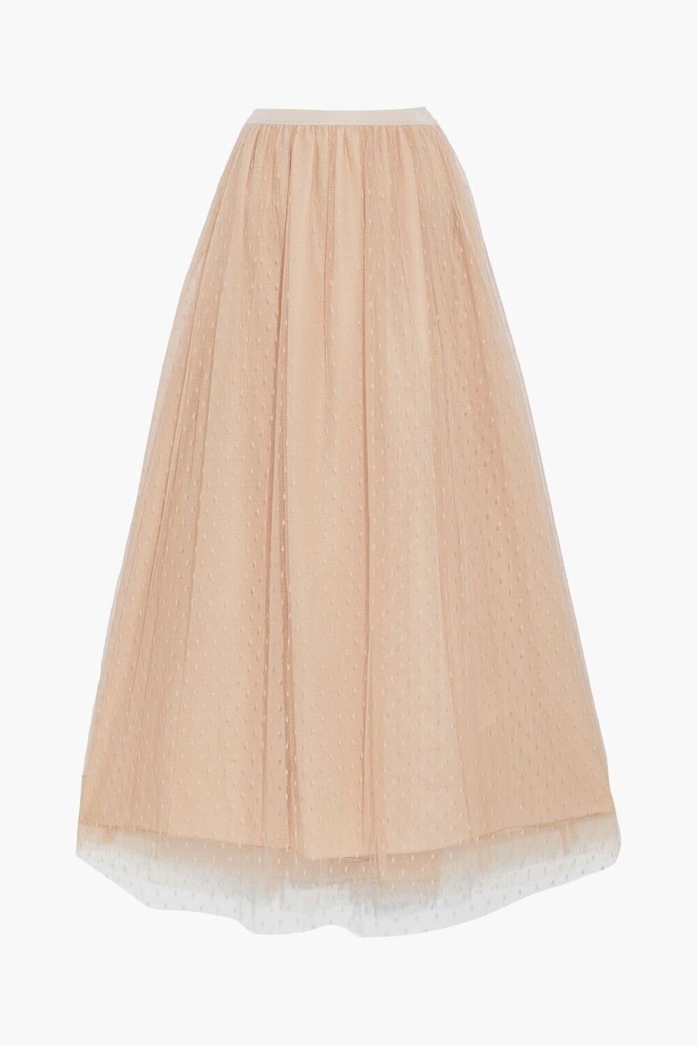 

Юбка миди со сборками в стиле «пуэн-деспри» Redvalentino, цвет Blush