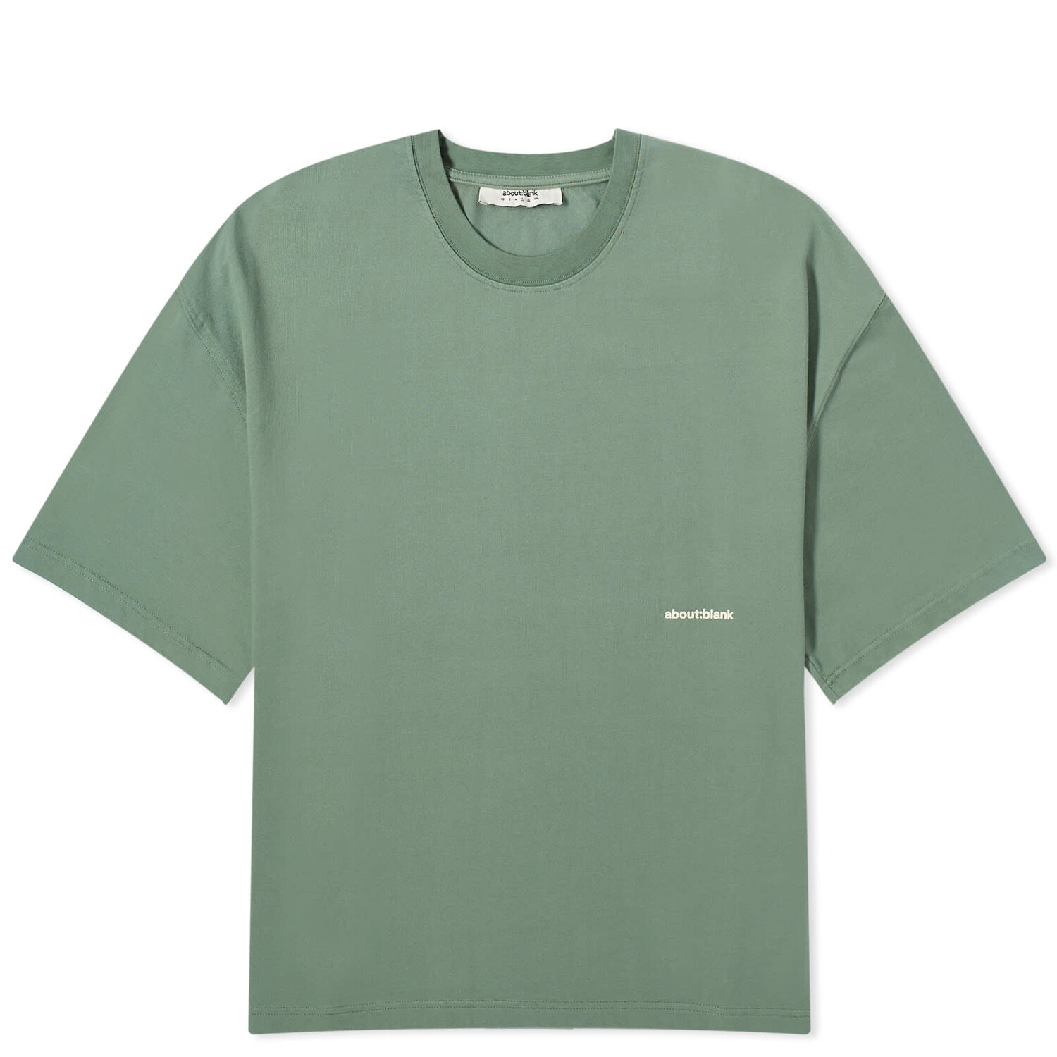 

Футболка About:Blank Box Logo, цвет Sage & Ecru