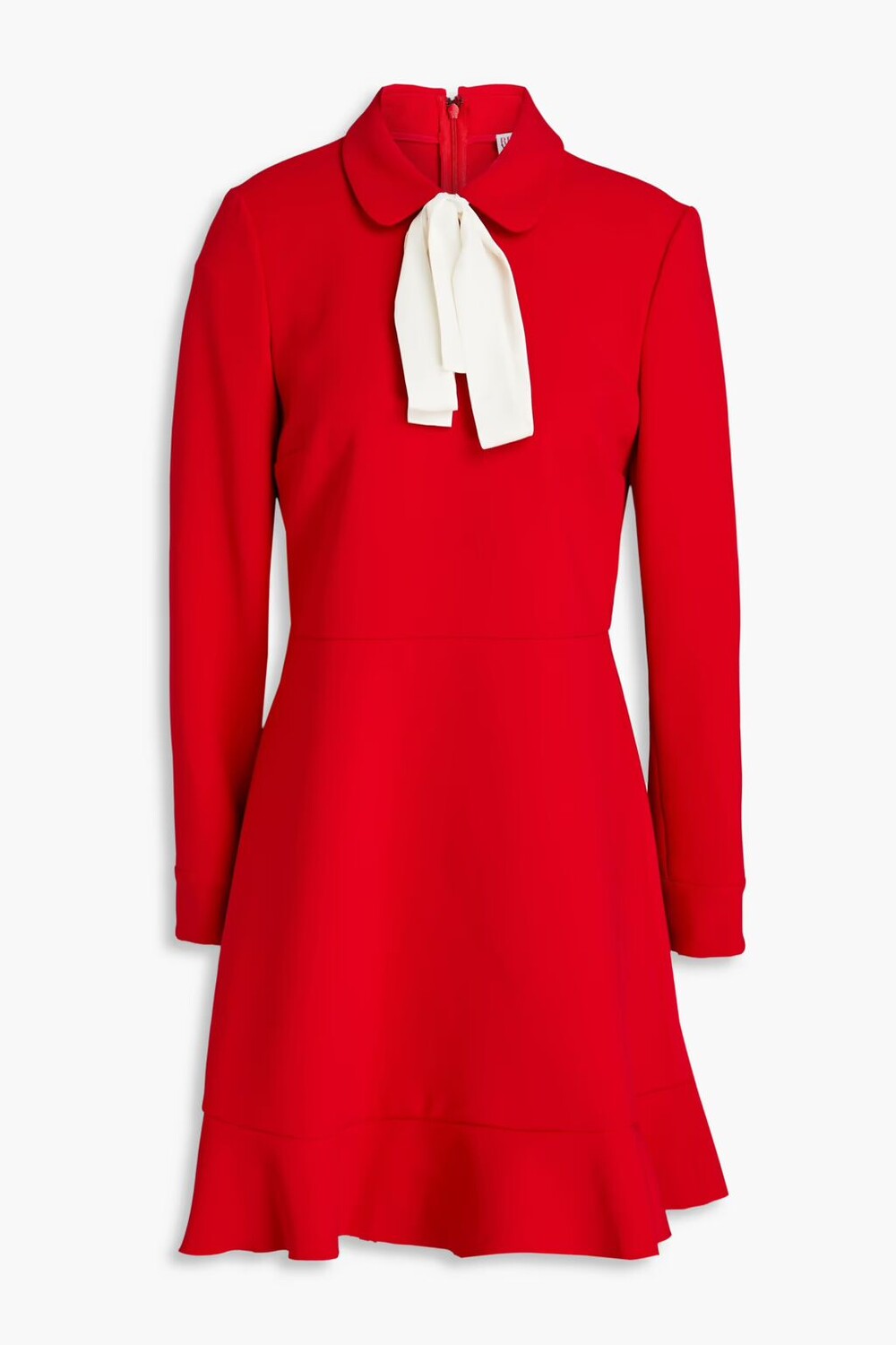 

Платье мини из крепа с бантом Redvalentino, красный