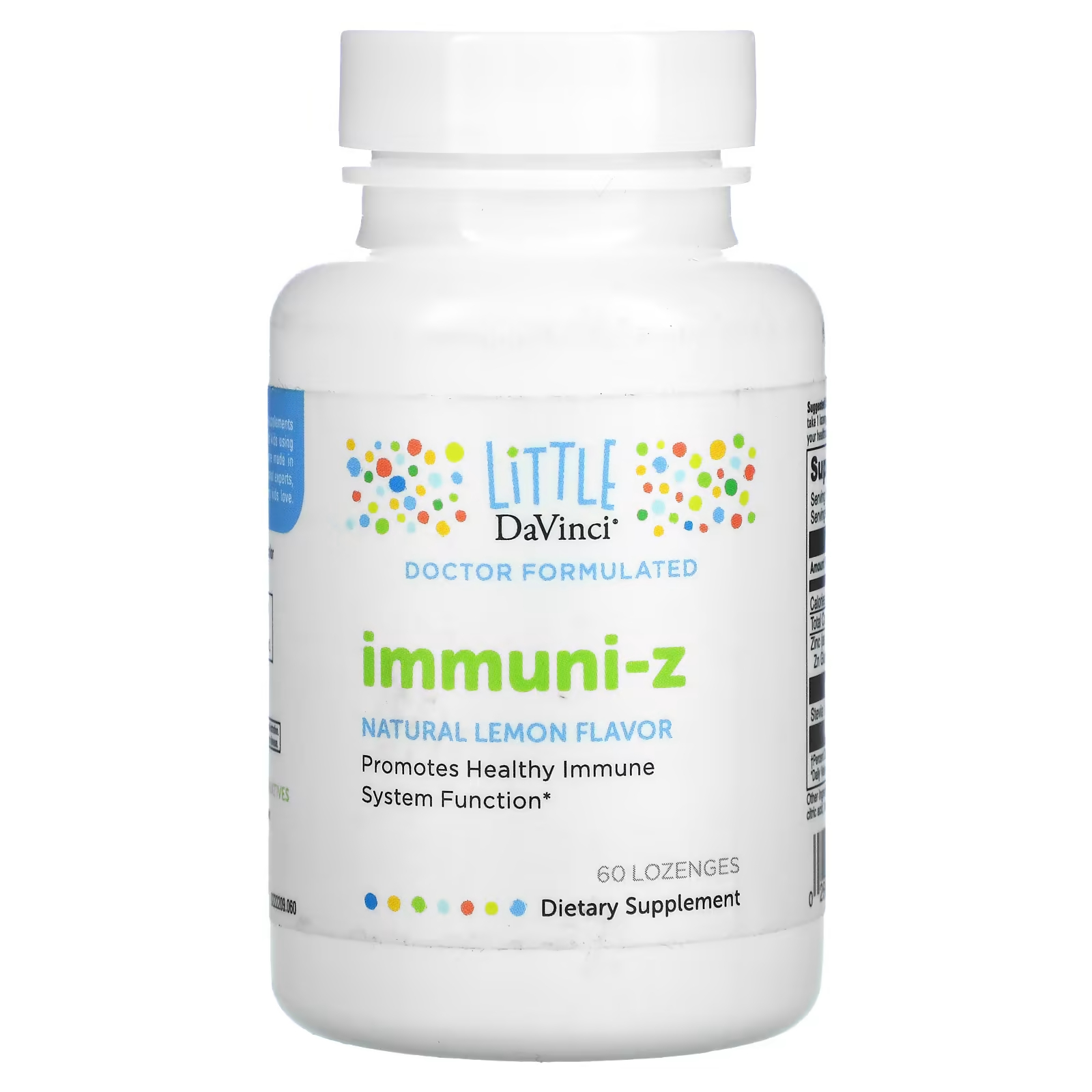 цена Immuni-Z Натуральный лимон 60 пастилок Little DaVinci